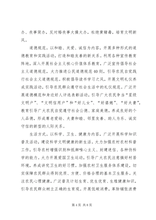 关于在全省实施“乡村文明行动”意见.docx