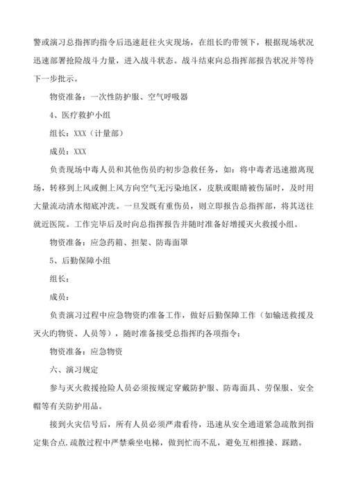 X有限公司火灾应急演练专题方案最新.docx