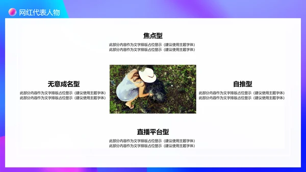 大数据时代下网红现象调查PPT模板