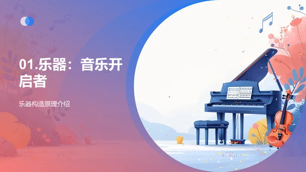 乐器世界探秘PPT模板