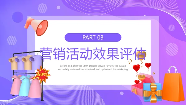 数据精准复盘总结优化营销PPT模板
