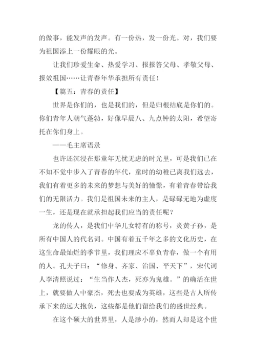 青春的责任作文.docx