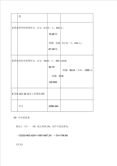 房地产开发项目财务分析案例