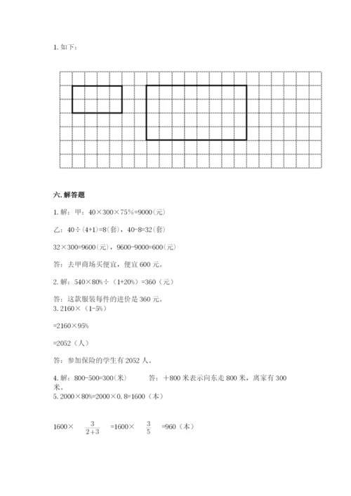 景谷傣族彝族自治县六年级下册数学期末测试卷及参考答案一套.docx