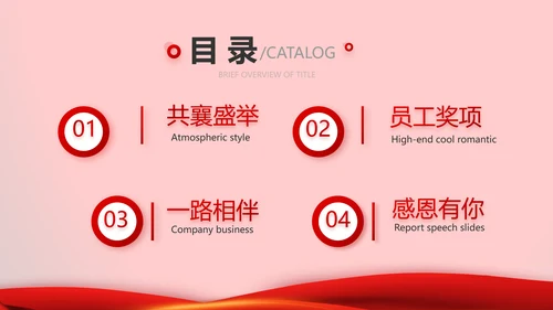 红色喜庆公司10周年庆ppt模板活动策划方案