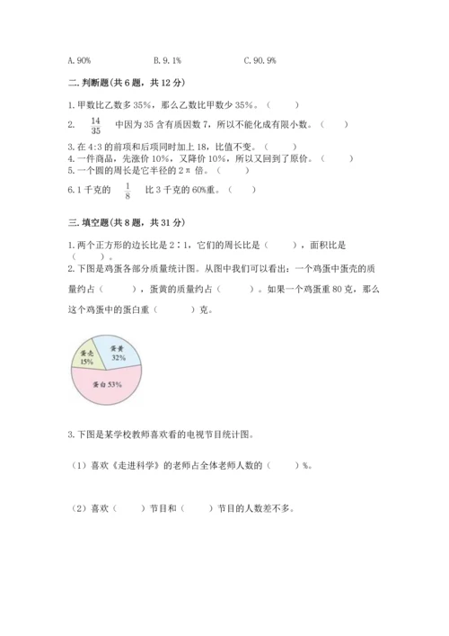 小学六年级上册数学期末测试卷附参考答案【a卷】.docx