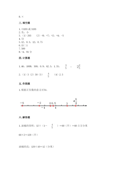 冀教版六年级下册期末真题卷及完整答案【网校专用】.docx