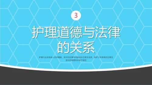 红蓝简约形状护理伦理学培训PPT课件
