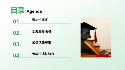 青志协活动与组织介绍PPT模板