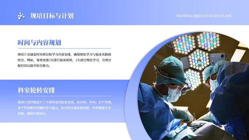 浅蓝色商务风医师规培报告PPT模板