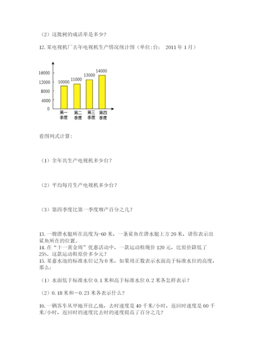 六年级小升初数学解决问题50道含答案【轻巧夺冠】.docx