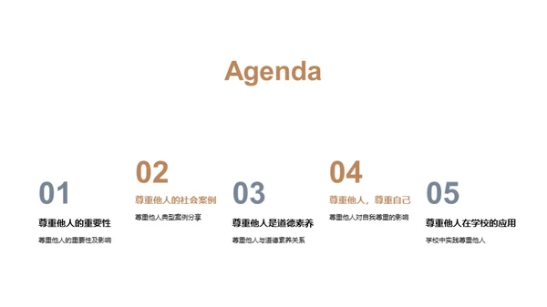 崇尚尊重，收获和谐