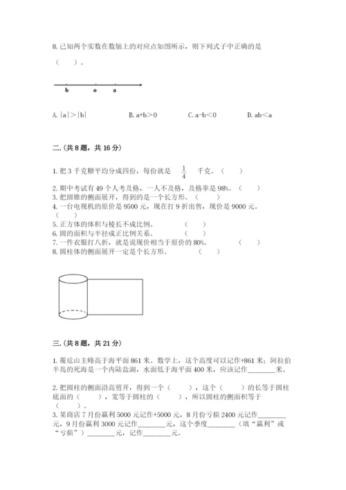 小学毕业班数学检测卷含答案（能力提升）.docx