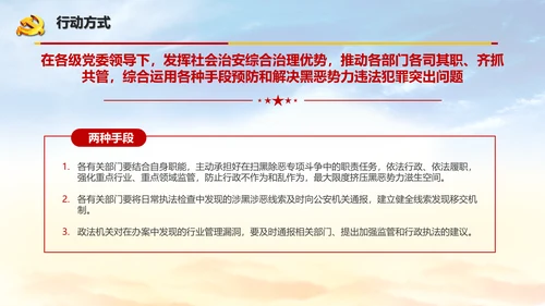 扫黑除恶严惩违法犯罪通用PPT模板