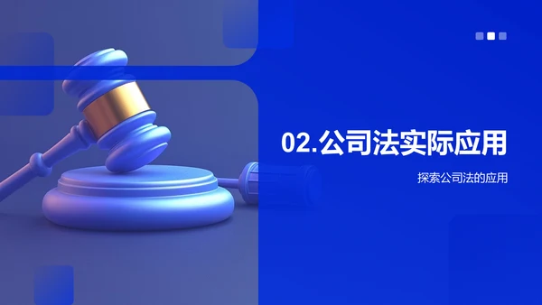 公司法运用及影响PPT模板