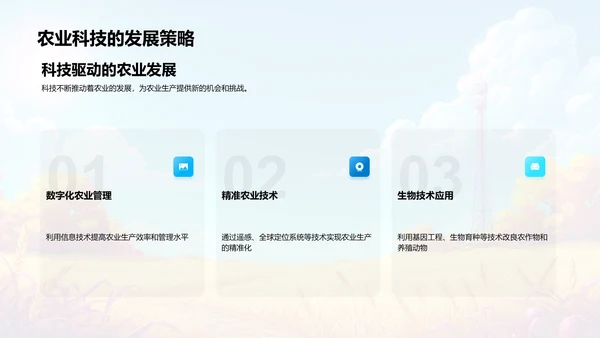 农业科技应用探讨PPT模板