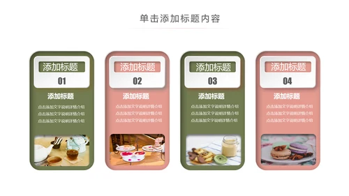 餐饮美食甜品店茶餐厅下午茶PPT动态模板