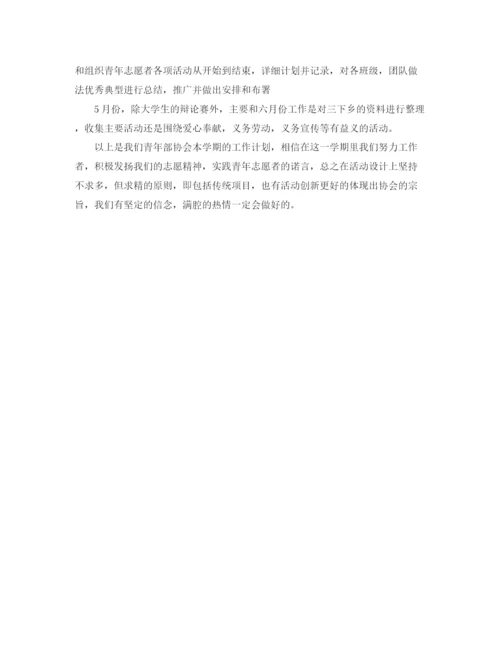 精编之青年志愿者工作计划范文.docx