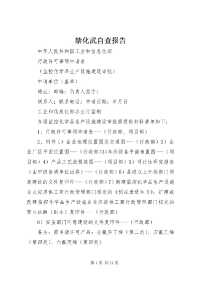 禁化武自查报告.docx