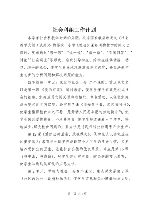 社会科组工作计划 (2).docx