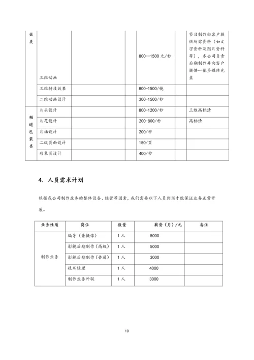 01-【经营计划】-07-公司年度经营计划方案【影视文化】.docx