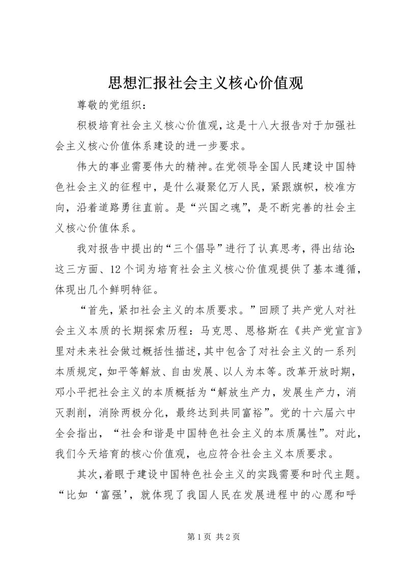 思想汇报社会主义核心价值观 (5).docx