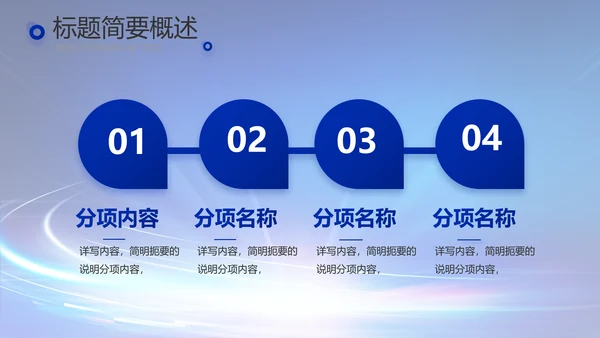 蓝色科技感科技项目信息化工作总结PPT