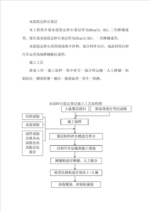 水泥稳定碎石基层施工工艺