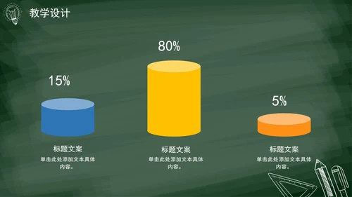 绿色简约手写黑板教学计划通用PPT模板