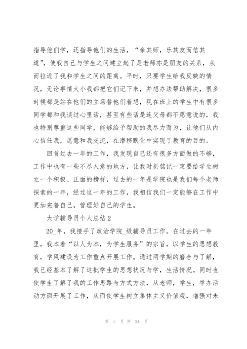 大学辅导员个人总结5篇.docx