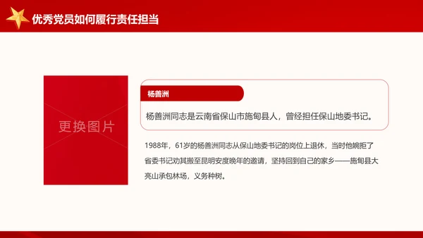 讲奉献有作为做合格共产党员党课党员培训PPT模板