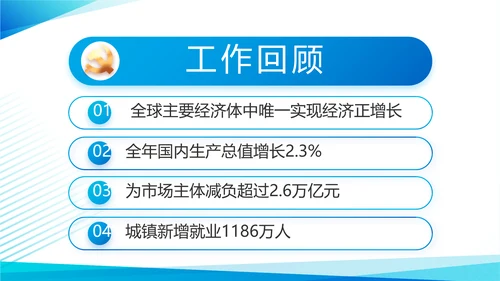 蓝色党建述职报告PPT动态模板