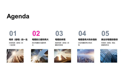 母亲节纪念报告PPT模板
