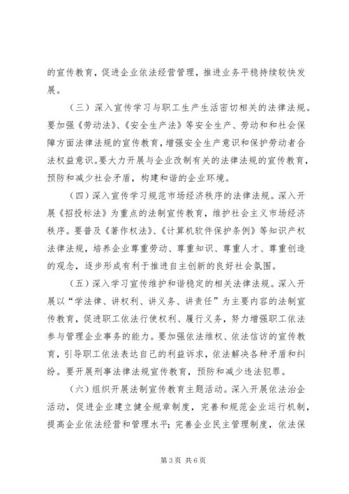 某局法制宣传教育的第五个五年规划 (4).docx