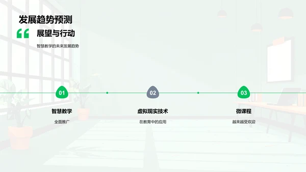 智慧教学实践报告PPT模板