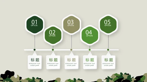 八一建军节武警年年终总结动态PPT