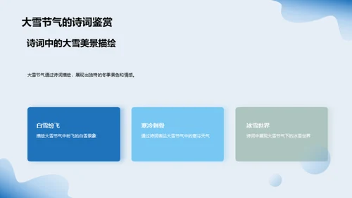 穿越大雪节气的诗词韵