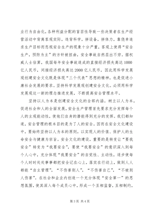 全民安全文化素质体会.docx