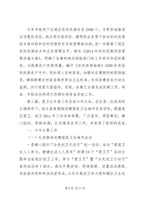 爱卫办工作总结及工作计划.docx