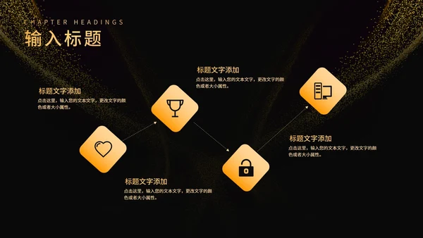 黑色简约风大气企业年终年会盛典PPT模板