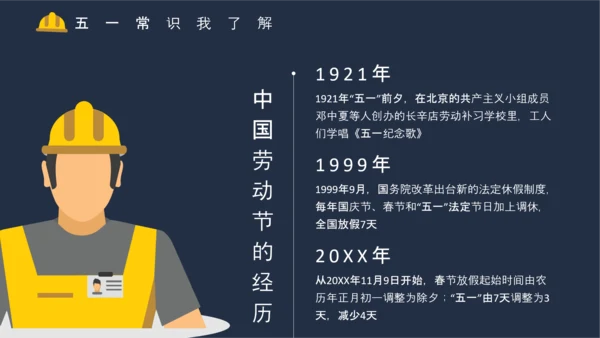 五一国际劳动节主题班会PPT模板