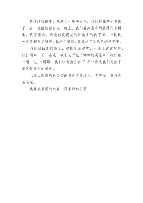 美丽的六盘山国家森林公园作文700字.docx