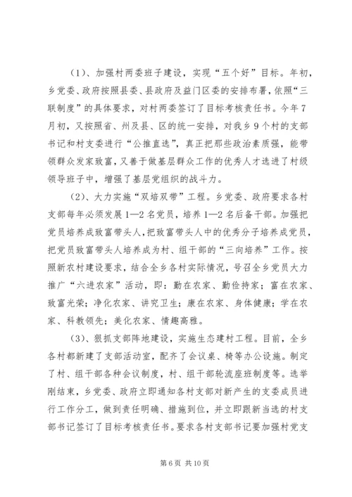 乡镇社会主义新农村建设情况汇报.docx