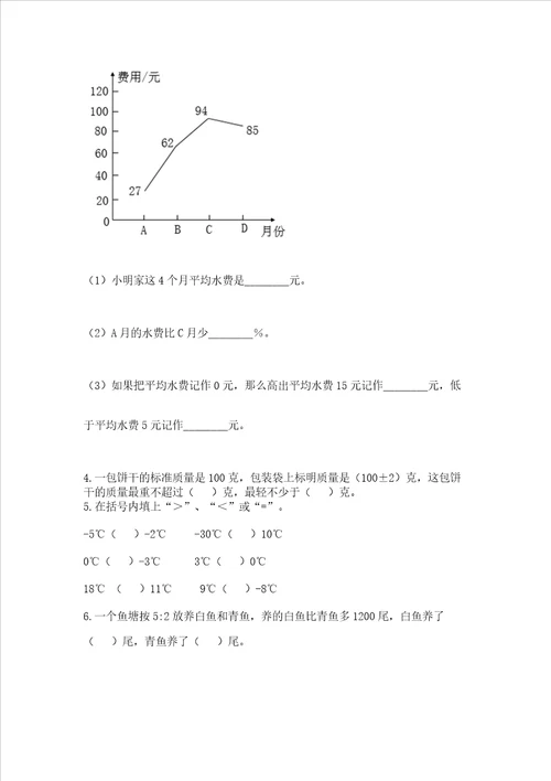 2023年六年级下册数学期末测试卷带答案轻巧夺冠