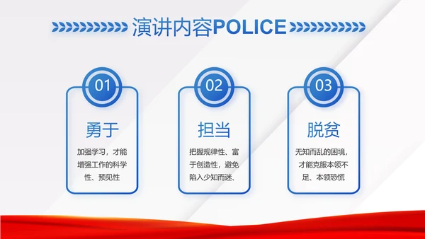 蓝色大气司法警察公安工作汇报动态PPT模板
