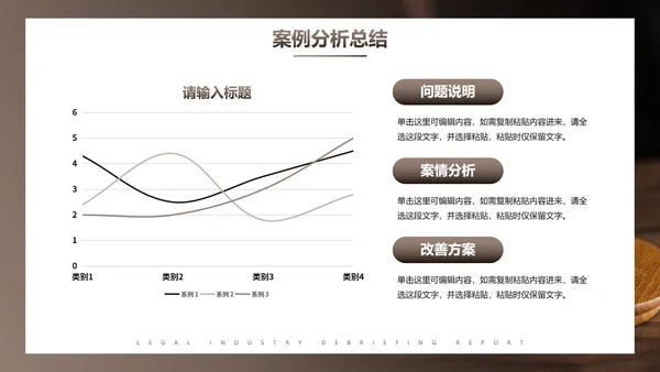 实景棕色商务法律行业述职报告PPT模板