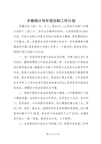 乡镇统计局年度法制工作计划.docx