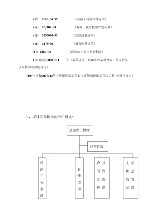 市政道路监理规划