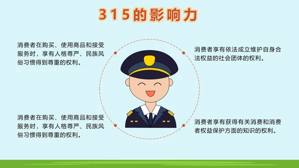 绿色户外315消费者权益日主题班会课带内容PPT