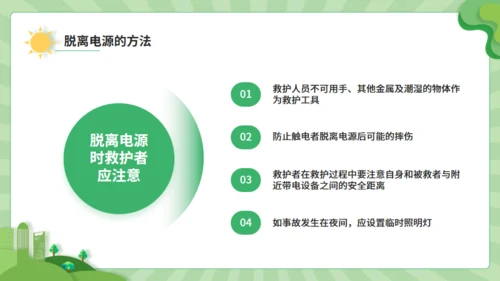 触电急救知识科普班会讲座通用PPT模板